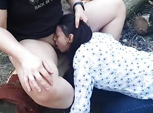 Fucked a stranger in the forest in the mouth - Lesbian-candys
