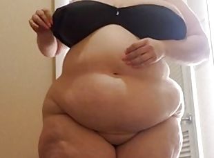 Solo big tits big booty BBW asstyn stripping and changing cloths