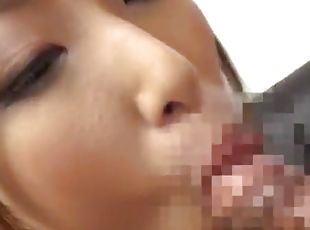 Beautiful Japanese amateur drops on her knees to make him hard