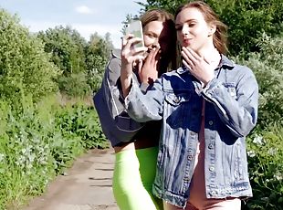 Sexy Russian lesbos fingering - Alice Reign and Oxana Chic