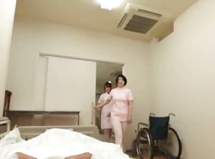 infirmière, japonais, point-de-vue, uniformes, bite, sucer