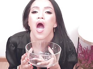 Asia Vargas swallows 52 huge mouthful cumshots