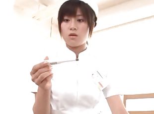 enfermeira, japonesa, pov, cavalgando, uniforme, trabalho-de-aro, pénis