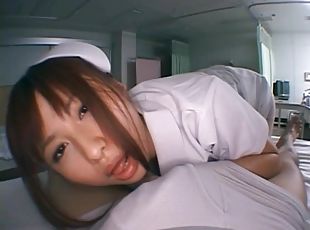 Asian nurse Kokomi Naruse drops her panties to be fucked good