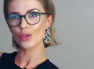 lunettes, chatte-pussy, babes, culotte, webcam, fétiche, solo, rasé, érotique
