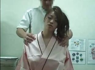 asiatisk, japansk, massage, creampie