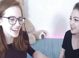 lunettes, chatte-pussy, amateur, lesbienne, webcam
