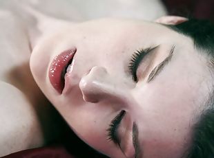Stoya lets a guy fuck all her awesome holes and cum on her face