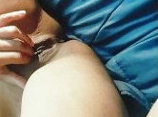 klitoris, onani, orgasme, amatør, ebony, massasje, fingret, pov, kåt, webkamera
