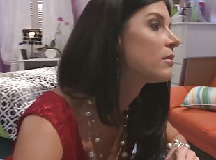 India Summer satisfies a stranger by playing with his hard cock