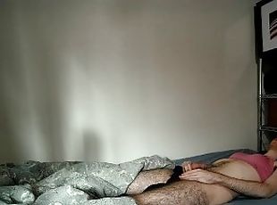 Masturbating on my bed in the morning