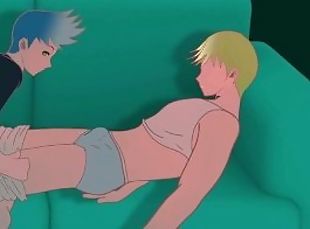 homo, animacija, hentai, twink, donje-rublje-underwear