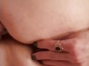 OUCH! Will this BUTT PLUG ever go in?? I suck his cock & he SLAMS my pussy w/ a BIG DILDO