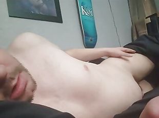 masturbation, maigre, amateur, énorme-bite, gay, jeune-18, ejaculation, solo