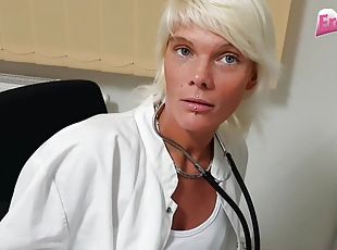 Skinny german nurse seduced pov creampie