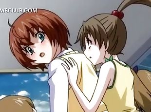 Anime teen sex slave gets hairy pussy drilled rough