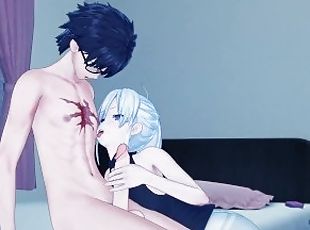 branlette, ejaculation-interne, anime, hentai