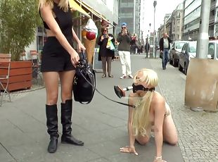 Celina Davis loves everything about humiliation and a slave role in public