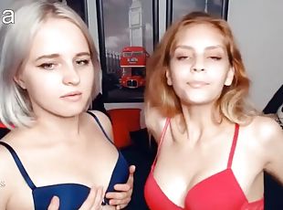 18 year old Russian girl gets her puffy nipples licked by friend 2