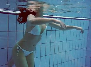 russo, natural, piscina, apertado, engraçado, sozinho, biquini