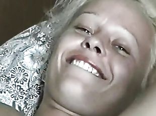 Released private video of naive blonde teen Radka filmed by  uncle enjoys and laughs while showing off
