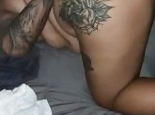 žena, amaterski, babe, velik-penis, latina, tattoo, kurac