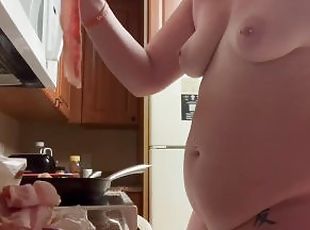 Cooking naked
