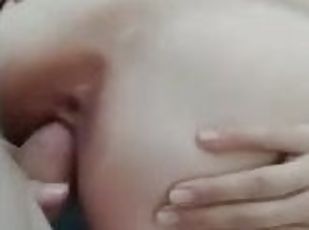 petite and in heat fucks one long thick fat cock