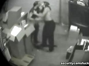 Blowjob Caught In Security Camera.