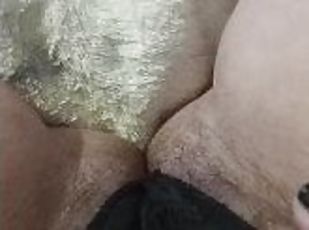 Teasing my ftm pussy in lace panties & a lil bit of piss
