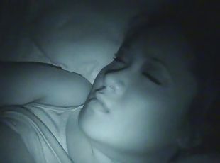 Dark amateur POV video of a couple fucking in their bed