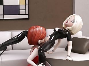 Ducatfilm.com is two sexy lesbian babes in latex havin