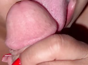 Sucking biting insertion up close pov blowjob