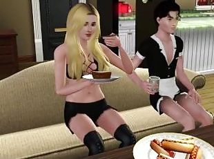 Femboy slave fed 9 dishes to mistress and then this happened! Full Movie
