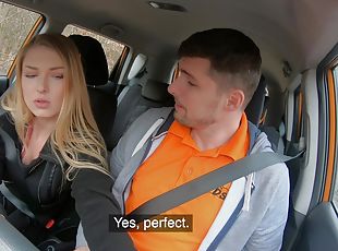 Blowjob and riding is enough for Lucy Heart to pass her exam