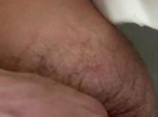 Horny ass in public stall at gym