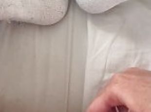 White socks and masturbating teen