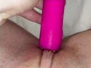 masturbation, orgasm, fitta-pussy, kvinnligt-sprut, avsugning, samling, creampie, sprut, knullande, dildo