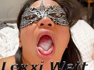 Horny Pinay MILF toys herself to squirting orgasm and swallows big load of Daddy's cum! - Lexxi Wett