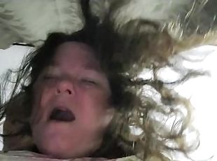 HUSBAND BENDS WIFE OVER AND ENDS WITH CUMSHOT FACIAL