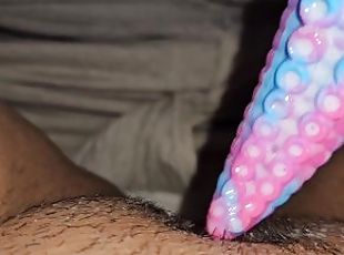 masturbation, monstre, chatte-pussy, amateur, ados, jouet, latina, horny, gode, humide