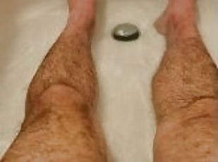 bañando, masturbación, squirting, amateur, pies, a-solas