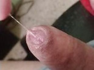 masturbation, amateur, énorme-bite, ejaculation, solo, humide, bite
